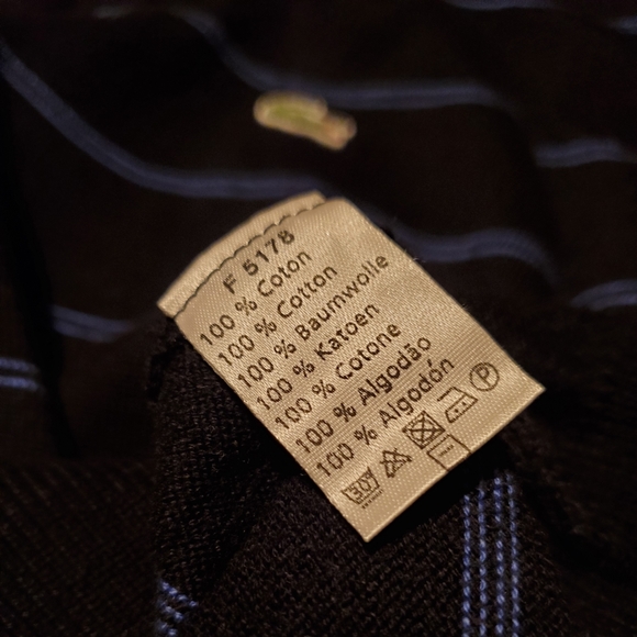 Lacoste Men's V-Neck Sweater (Size 3) - Picture 2 of 5